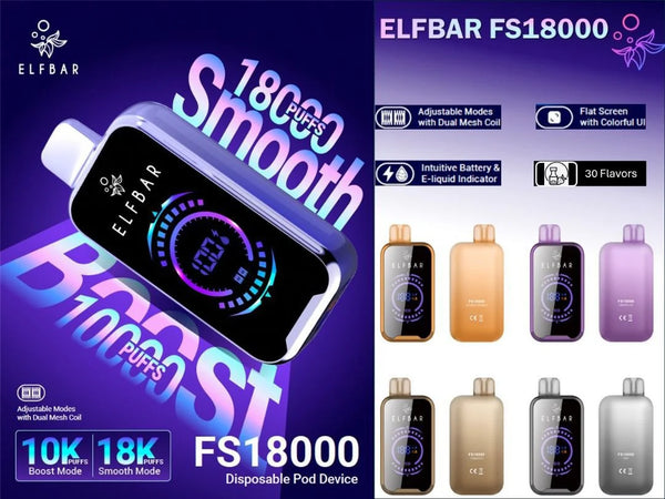 Elf Bar FS18000 Disposable Pod Device | 5% Nic Salt